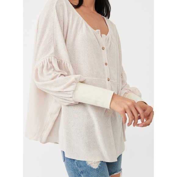 NWT Free People Marla Henley / Tea - Picture 2 of 6